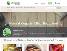 Tablet Screenshot of organics.com